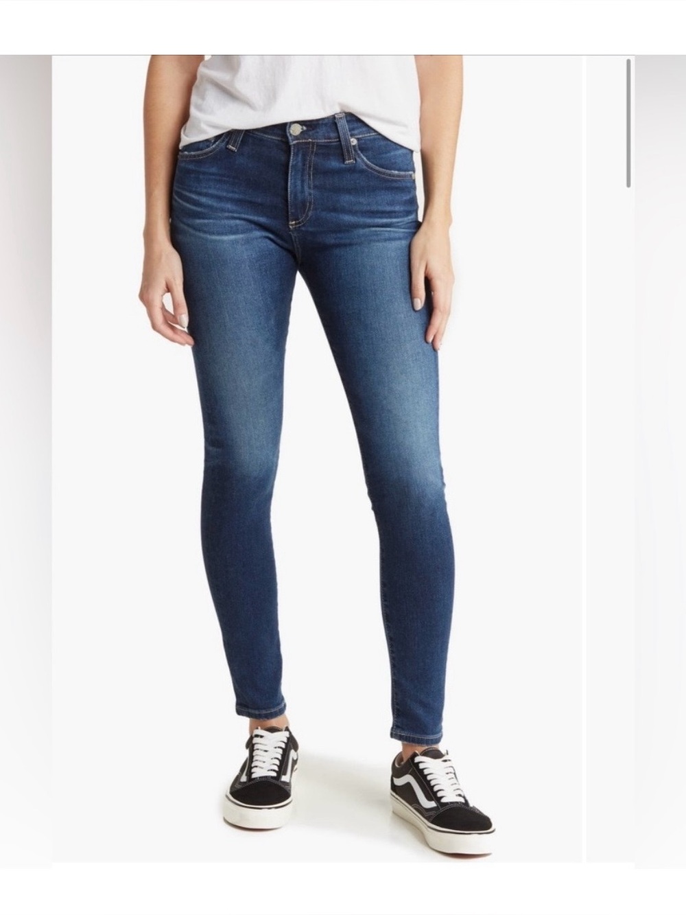 AG - ED Denim Adriano Goldschmied The Farrah Skinny Ankle Jeans - Dark Blue - 26